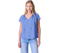 Street One Studio Frauen Viskosebluse mit Raffung in Blau, Gr: 40