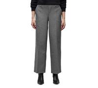 Street One Studio Frauen Wide Leg Herringbone Hose in Schwarz, Gr: 44