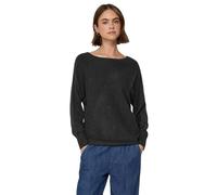 Strickpullover STREET ONE STUDIO, Damen, Gr. 34, industrial grau meliert, Stoff, 30% Polyester, 27% Polyacryl, 23% Polyamid, 20% Viskose, unifarben, regular fit normal, U-Boot-Ausschnitt, Bündchen, Pu
