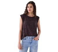 Street One Studio Damen Dropped Shoulder Bluse mit Leo-Muster