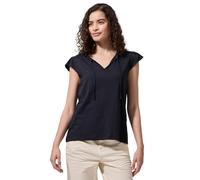 Street One Studio Dropped Shoulder Shirt mit Split Neck Maritime Blue 42