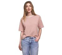 Street One Studio Frauen Fein gestreiftes Scuba T-Shirt in Rot, Gr: 38