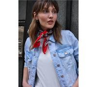 Street One Studio Frauen Bandana aus Baumwolle mit Print in Lila, Gr: One size