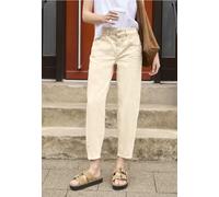 Street One Studio Frauen Barrel Leg Jeans im Loose Fit in Beige, Gr: 31