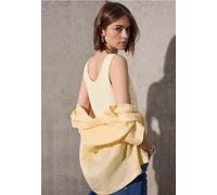 Street One Studio Frauen Basic Jersey-Top in Beige, Gr: 34