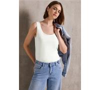 Street One Studio - Basic Jersey-Top weiß - Gr. - 36