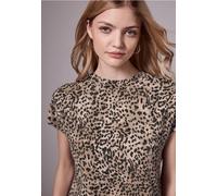 Street One Studio Frauen Bedrucktes Basic Shirt in Braun, Gr: 46