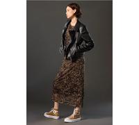 Street One Studio Frauen Bikerjacke in Schwarz, Gr: 36