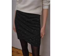 Street One Studio Frauen Bleistiftrock mit Nieten in Schwarz, Gr: 34