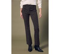 Street One Studio Frauen Bootcut Leo Hose in Braun, Gr: 36