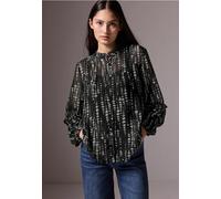 Street One Studio Frauen Chiffon-Tunika in Schwarz, Gr: 36