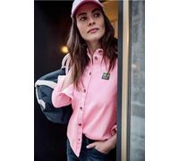 Langarmbluse STREET ONE STUDIO, Damen, Gr. 36, tulip pink, Web, 100% Baumwolle, unifarben, normal normal, V-Ausschnitt, Bündchen, Blusen, aus reiner Baumwolle (52250402-36) tulip pink