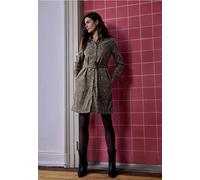 Street One Studio Frauen Denim Kleid mit Leo-Muster in Braun, Gr: 34