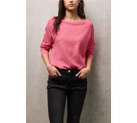 Strickpullover STREET ONE STUDIO, Damen, Gr. 34, candy pink meliert, Stoff, 30% Polyester, 27% Polyacryl, 23% Polyamid, 20% Viskose, unifarben, regular fit normal, U-Boot-Ausschnitt, Bündchen, Pullove