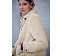 Kurzjacke STREET ONE STUDIO, Damen, Gr. 40, beige (savannah sand), Stoff, 100% Polyester, unifarben, normal normal, V-Ausschnitt, abgesteppt, Jacken Kurzjacke, soft und weich (51754264-40) savannah sa