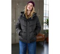 Steppjacke STREET ONE STUDIO, Damen, Gr. 46, schwarz, Stoff, Obermaterial: 100% Polyamid; Futter: 100% Polyester; Füllung: 100% Polyester, unifarben, comfort fit normal, ohne Ausschnitt, Bündchen, Jac