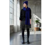 Street One Studio Frauen Gemusterter Chiffonrock in Schwarz, Gr: 32