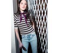 Street One Studio Frauen Gemusterter Pullover in Weiß, Gr: 46