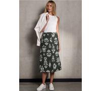 Street One Studio Frauen Gemusterter Rock in Grün, Gr: 34