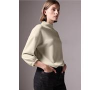 Street One Studio Frauen Glänzendes Shirt in Weiß, Gr: 46