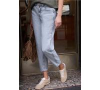 Street One Studio - Barrel Fit Jeans mit hoher Taille blau - Gr. - 32/28
