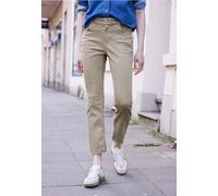 Slim-fit-Jeans STREET ONE STUDIO, Damen, Gr. 44, Länge 28, schwarz stone sand, Web, 92% Baumwolle, 6% Elastomultiester, 2% Elasthan, unifarben, normal, Jeans Slim-fit-Jeans, aus Baumwolle mit Stretcha