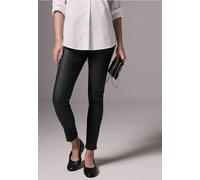 Street One Studio Frauen Hose im Leder-Look in Schwarz, Gr: 32