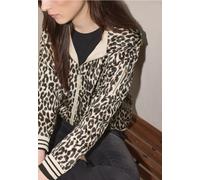 Blouson STREET ONE STUDIO, Damen, Gr. 42, schwarz, Stoff, Obermaterial: 100% Polyester; Futter: 100% Polyester, animal-print, comfort fit normal, ohne Ausschnitt, Rippbündchen, Jacken Blouson, mit Kap