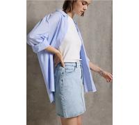 Street One Studio Frauen Jeansrock im Bleached-Look in Blau, Gr: 34
