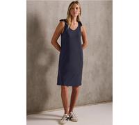 Street One Studio Frauen Jersey-Kleid mit Knoten in Blau, Gr: 44