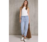 Comfort-fit-Jeans STREET ONE STUDIO, Damen, Gr. 33, Länge 28, ultra bleach soft wash, Jeans, 60% Lyocell, 40% Baumwolle, unifarben, casual, knöchelfrei, Jeans, Middle Waist (97329809-33) ultra bleach 