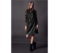 Street One Studio Frauen Kleid in Leder-Optik in Schwarz, Gr: 44