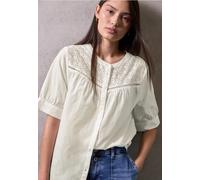 Street One Studio Damen Kurzarmbluse mit Stickerei