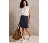 Street One Studio Frauen Kurzer Bleistiftrock in Blau, Gr: 34
