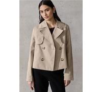 Street One Studio Frauen Kurzer Trenchcoat in Beige, Gr: 44