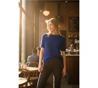Street One Studio Frauen Kuscheliges Basic Shirt in Blau, Gr: 34