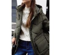 Street One Studio Frauen Lange Steppjacke in Grün, Gr: 38