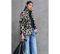 Street One Studio Frauen Leo Teddy-Jacke in Beige, Gr: 46