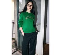 Street One Studio Frauen Loose Fit Sweatshirt in Grün, Gr: 34