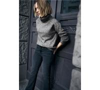 Street One Studio Frauen Mouliné Pullover in Schwarz, Gr: 44