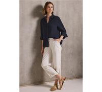 Street One Studio Frauen Musselin Hemdbluse in Blau, Gr: 44