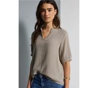 Street One Studio Frauen Musselin Tunika in Beige, Gr: 38
