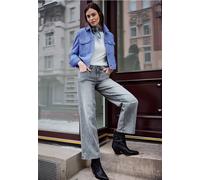 Street One Studio Frauen Overshirt in Unifarbe in Blau, Gr: 36