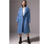 Street One Studio Frauen Oversized Revers-Mantel in Blau, Gr: 46