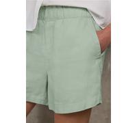 Shorts STREET ONE STUDIO, Damen, Gr. 44, grün (soft jade grün), Stoff, 100% Leinen, unifarben, loose fit kurz, Hosen Shorts, mit seitlichen Einschubtaschen (36159911-44) soft jade grün