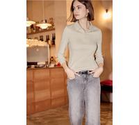 Street One Studio Frauen Poloshirt in Beige, Gr: 46