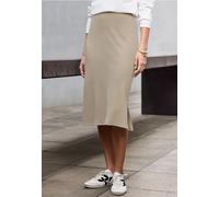 Street One Studio Frauen Rippstruktur Bleistiftrock in Beige, Gr: 42