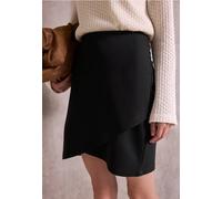 Street One Studio Frauen Rock in Wickeloptik in Schwarz, Gr: 32