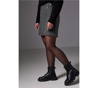 Street One Studio Frauen Rock in Woll-Optik in Grau, Gr: 42