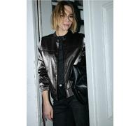 Street One Studio Frauen Schimmernder Blouson in Schwarz, Gr: 44